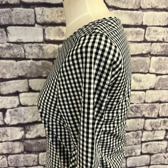 Jane And Delancey Black & White Check Blouse Size XS - Picture 4 of 8
